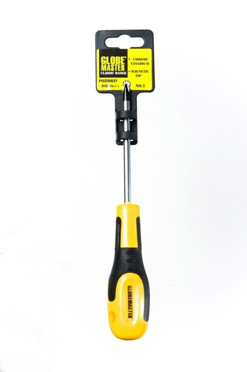 Globemaster Pozidrive Prof Screwdriver No2 - 100mm No.2 (4")