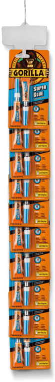 Gorilla Super Glue 2 x 3gm - 10 Piece Clip Strip