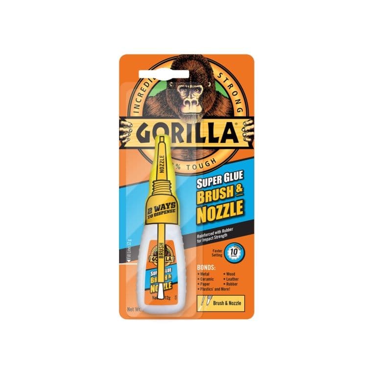 Gorilla Super Glue Brush & Nozzle - 12g
