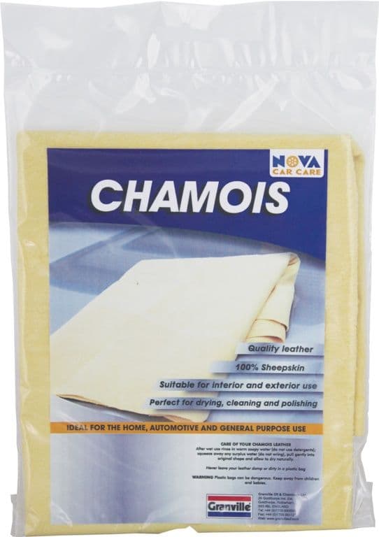 Granville Chemicals Premium Genuine Chamois Leather - 3 Sq Ft Large