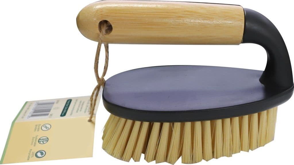 Groundsman Bamboo Scrubbing Brush - 12cm x 8cm