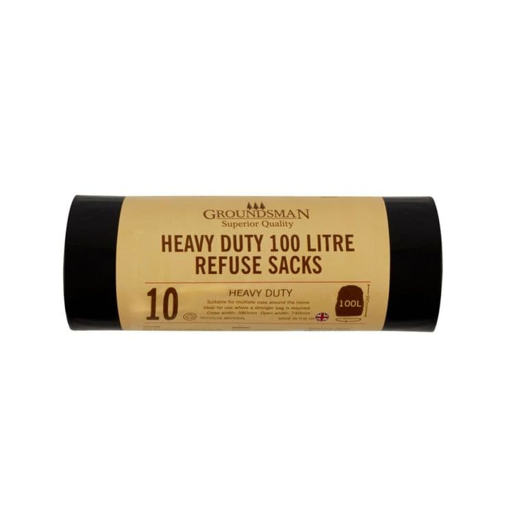 Groundsman Heavy Duty Refuse Sacks - 100L - 10 Rolls
