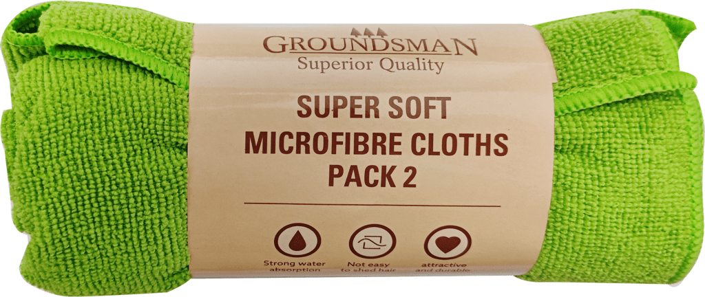 Groundsman Super Soft Microfibre Cloths 36 x 36cm - Pack 2
