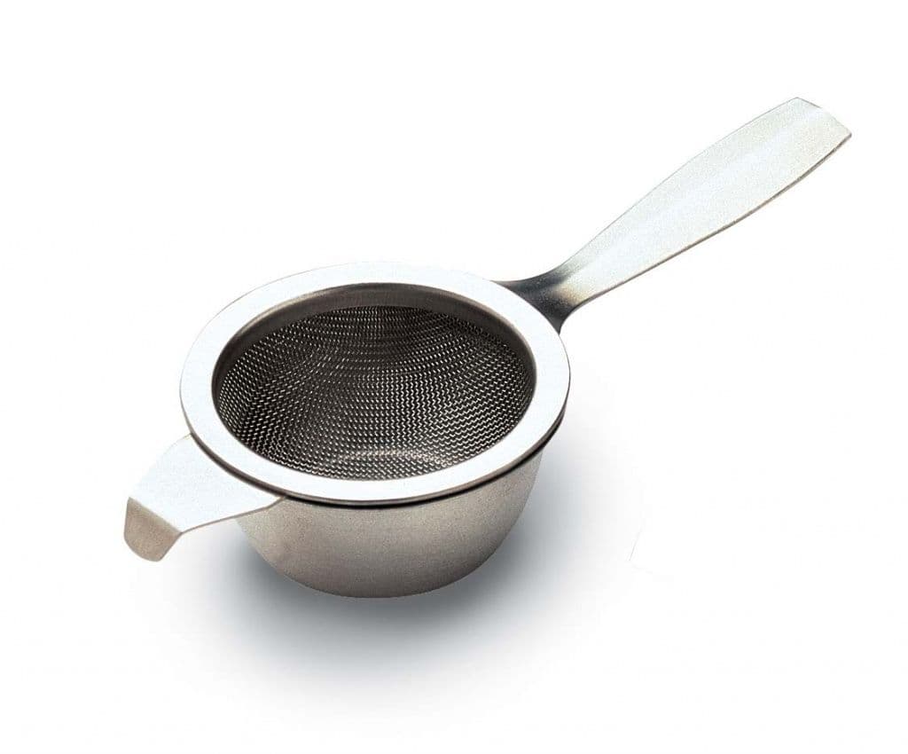 Grunwerg Tea Strainer&Drip Bowl Carded - Stainless Steel
