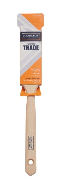 Hamilton For The Trade Long Handled Angled Brush - 1.5"
