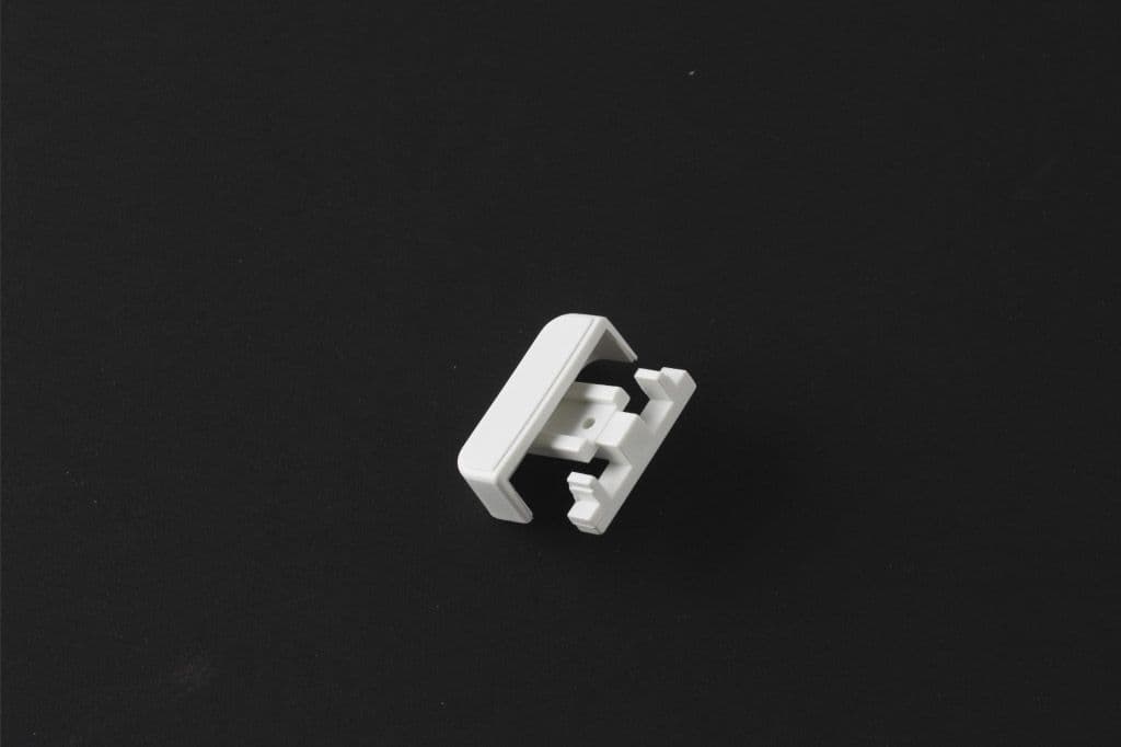 Harrison Drape Standard Drape End Stops - White, Pack of 2
