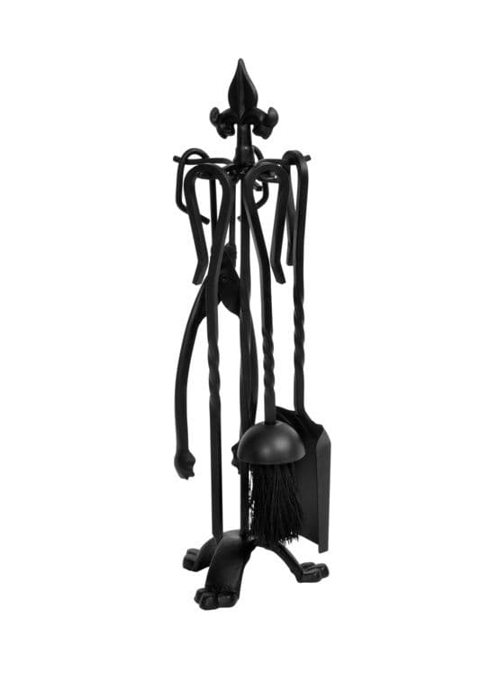 Hearth & Home All Black Companion Set 5 Piece - 18"