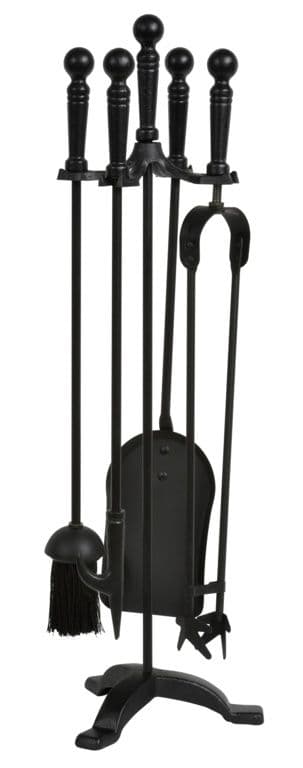 Hearth & Home All Black Companion Set 5 Piece - 25"