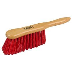 Hill Brush Banister Brush - Lacquered Stock, Stiff Red PVC - 6"