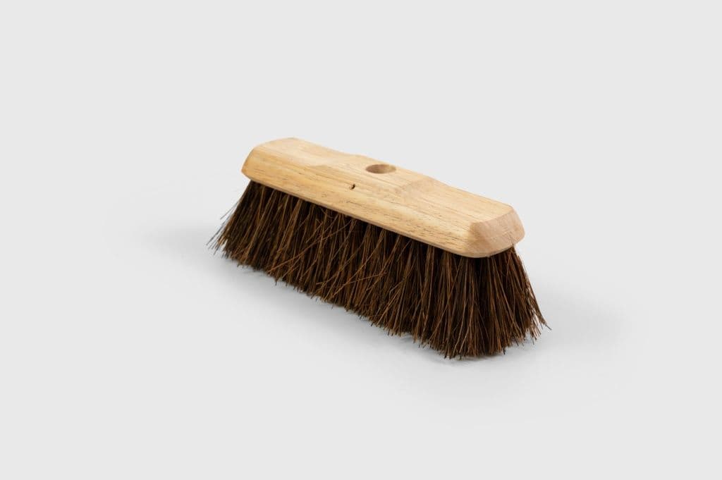 Hill Brush Broom Head - Plain Stock, Filled Dyed Bassine - 10"