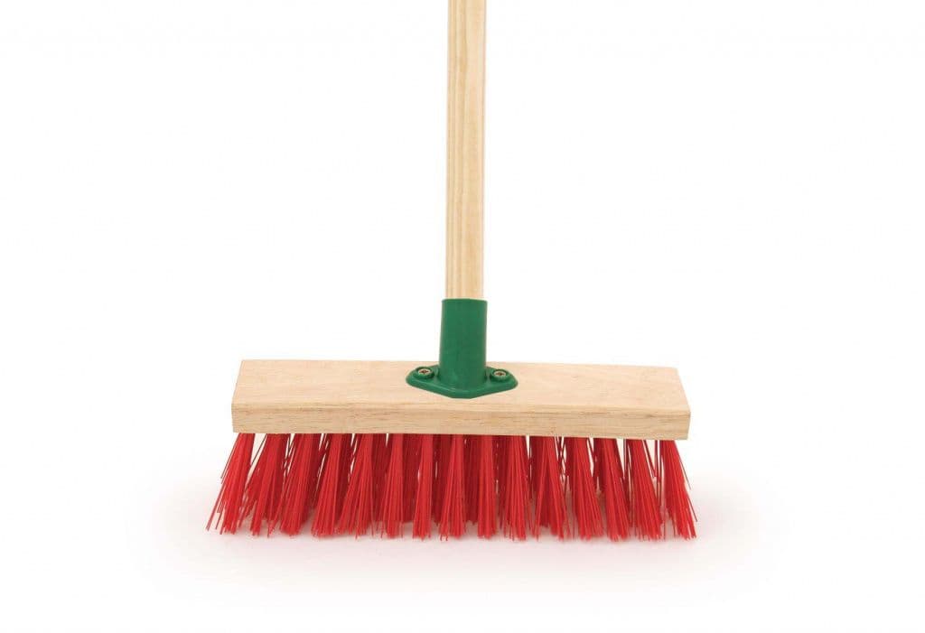 Hill Brush Red PVC Brush & Handle - 11"