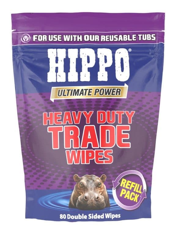 Hippo Heavy Duty Trade Wipes Refill - Pack of 80