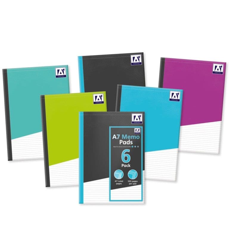 Ig Design A7 Memo Pads - 6 Pack