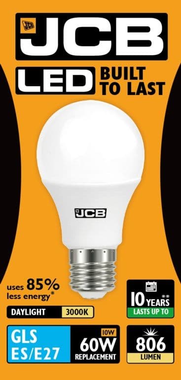 JCB LED A60 806lm Opal 10w - E27 3000k