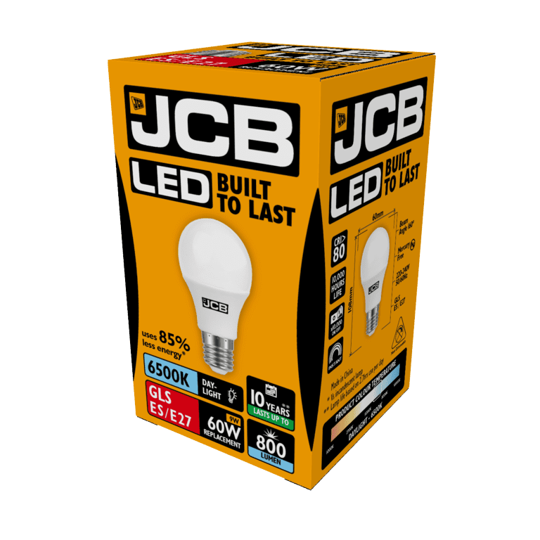 JCB LED A60 806lm Opal 10w - E27 6500k – Status Home Care