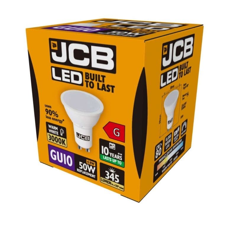 JCB LED GU10 5w - 350lm 3000k Warm White