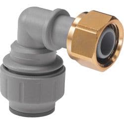 JG Speedfit Bent Tap Connector - 15mm x 1/2 bsp - Grey - Pack of 5
