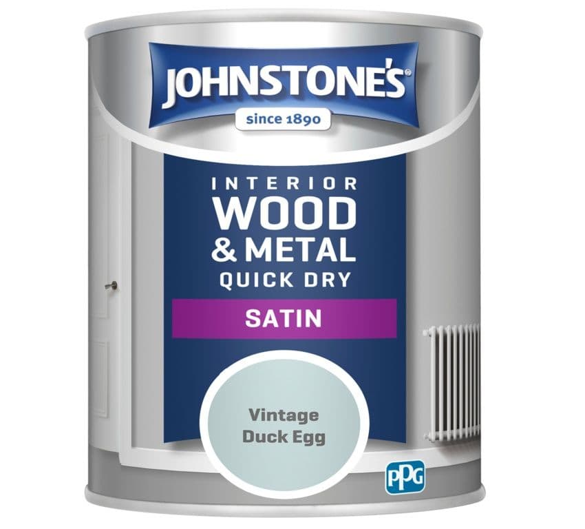 Johnstone's Quick Dry Satin 750ml - Vintage Duck Egg