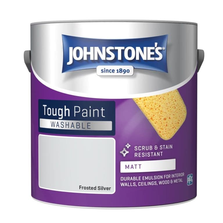Johnstone's Washable Matt 2.5L - Frosted Silver