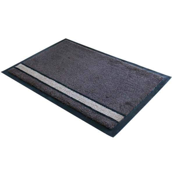 JVL Zerbino Miracle Barrier 40x60 Cm Beige/Marrone – Tappetino Antisporco A Righe, Assorbente Con Retro Antiscivolo, Lavabile In Lavatrice - 3