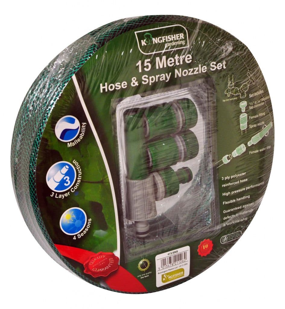 Kingfisher Spray Nozzle Set 15m - Green