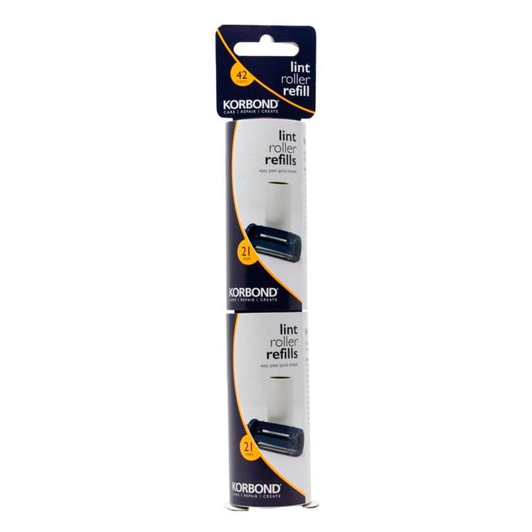 Korbond Lint Roller Refills - 2 x 3m