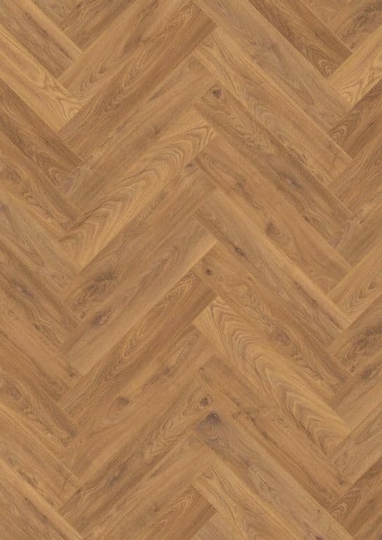 Kronospan Herringbone Firebrand Oak Laminate Flooring - 0.87m2