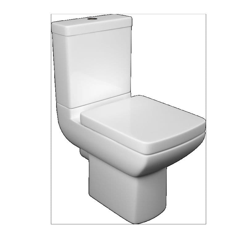Kvit Pure Closed Coupled Pan - 600mm