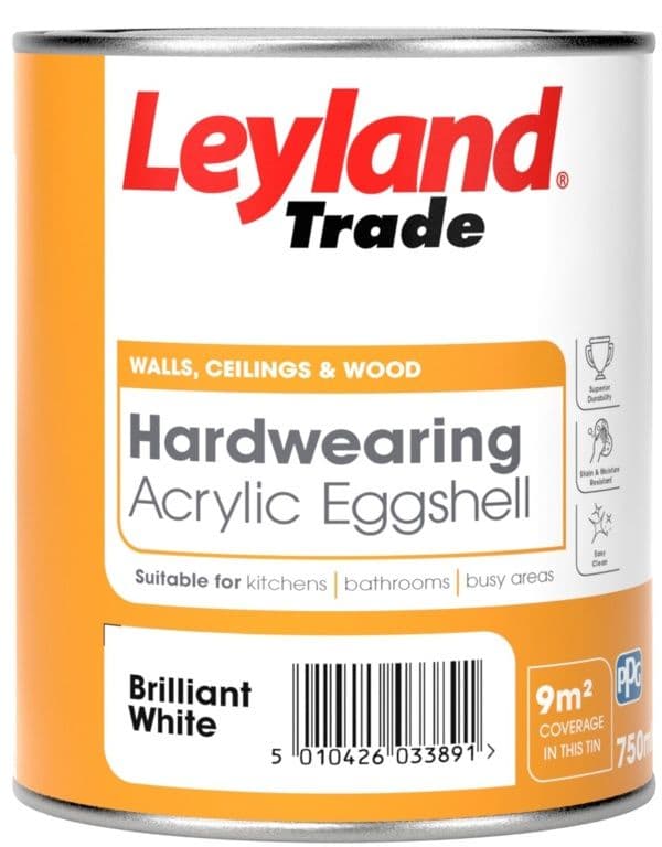 Leyland Trade Acrylic Eggshell - 750ml