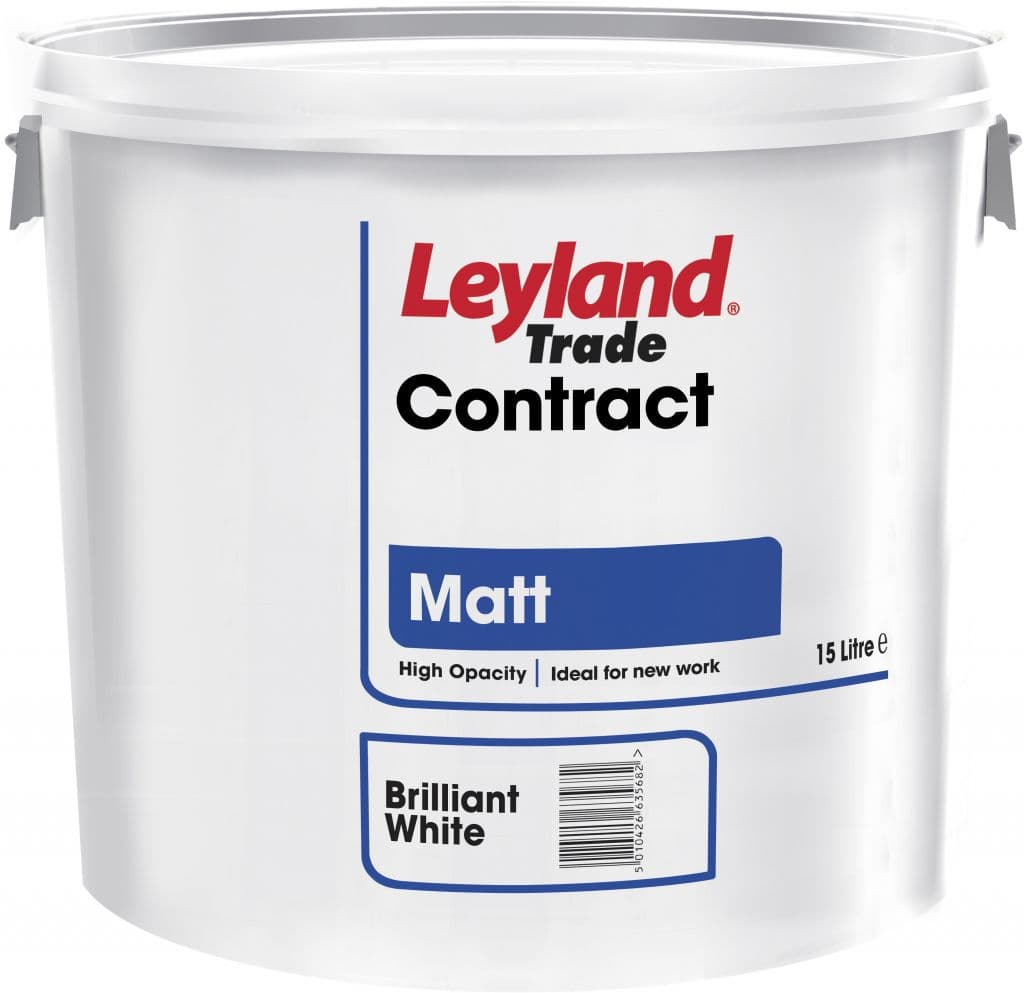Leyland Trade Contract Matt - 15L Pure Brilliant White