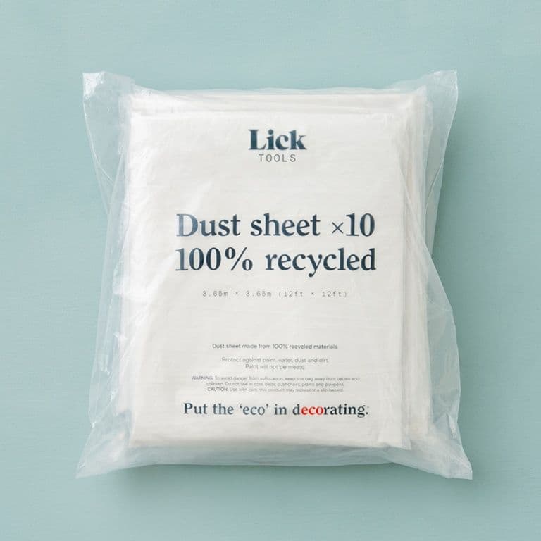 LickTools 100% Recycled Dust Sheet - Pack of 10
