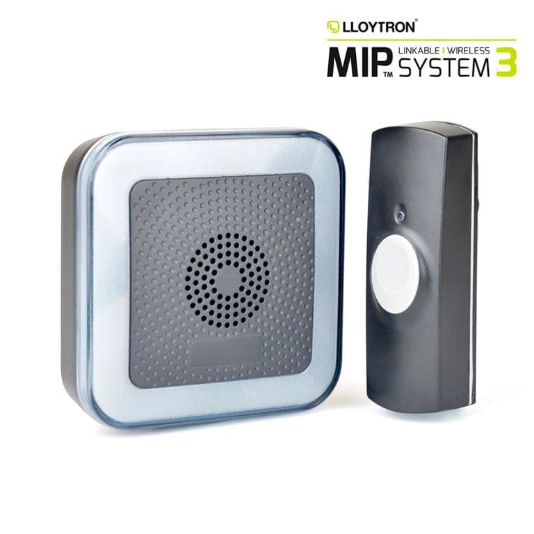 Lloytron Hearing Impaired Door Chime Kit - 200m Black