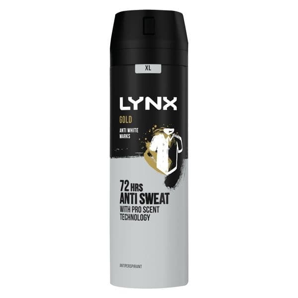 Lynx Anti Perspirant Aersol 200ml - Gold