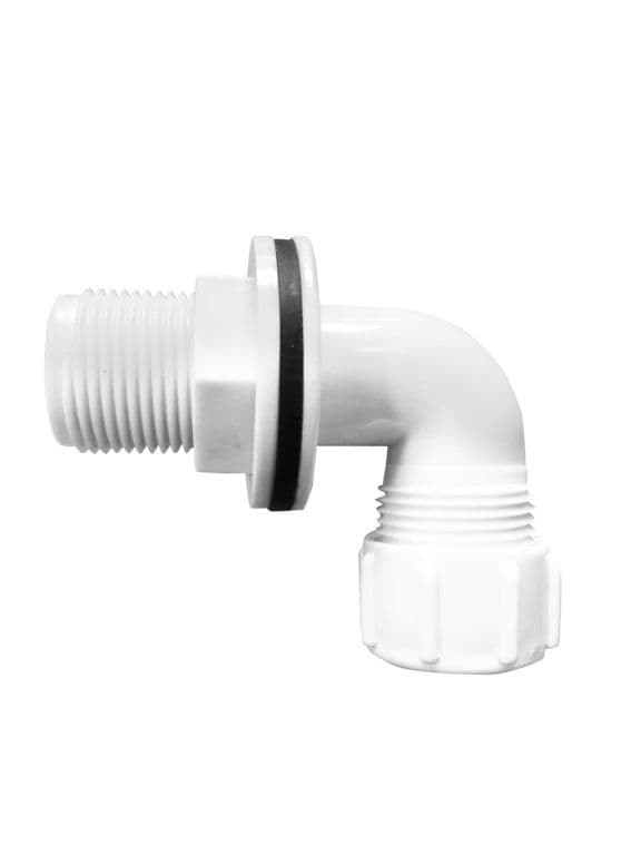 Make Overflow Bent Tank Connector 22mm - 22mm