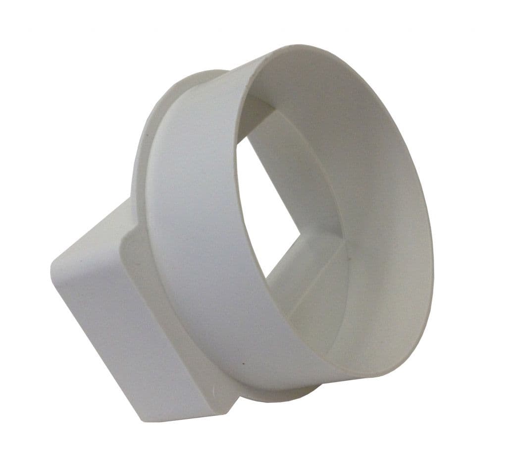 Manrose Adapter Rectangle/Round Male - 4"/100mm/110x54mm