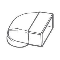 Manrose Elbow Female Round Connector - 4"/100mm/110x54mm