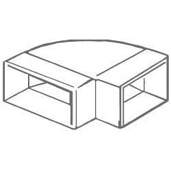 Manrose Horizontal Bend 90 Degree - 110x54mm