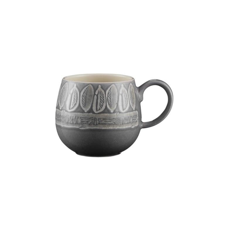 Mason Cash Impressions Mug - 350ml Grey Leaf
