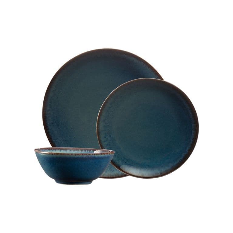 Mason Cash Reactive Blue Dinner Set - 12 Piece