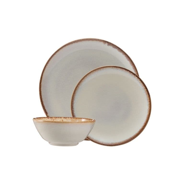 Mason Cash Reactive Cream Dinner Set - 12 Piece