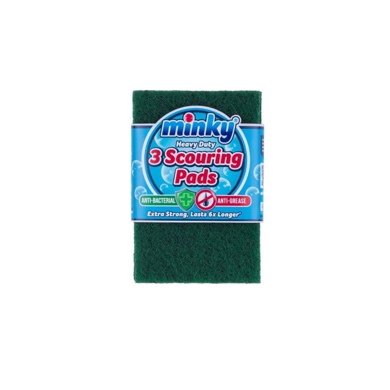 Minky Anti-Bac Antigrease Scourers - Flat Pack 3