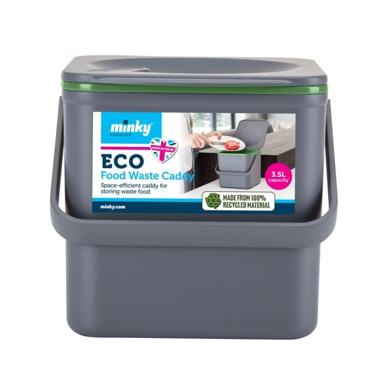 Minky Eco Compost Food Waste Caddy - Grey