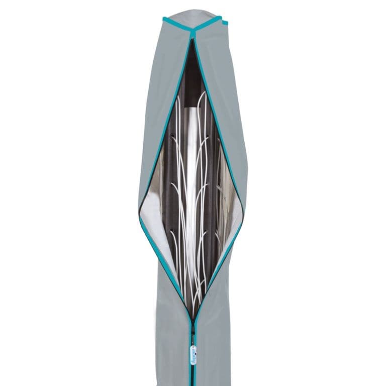 Minky Rotary Cover - Grey & Teal
