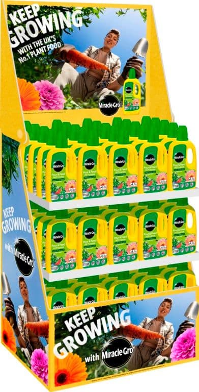 Miracle-Gro® Pour & Feed RTU Display Unit - 90 x 1L