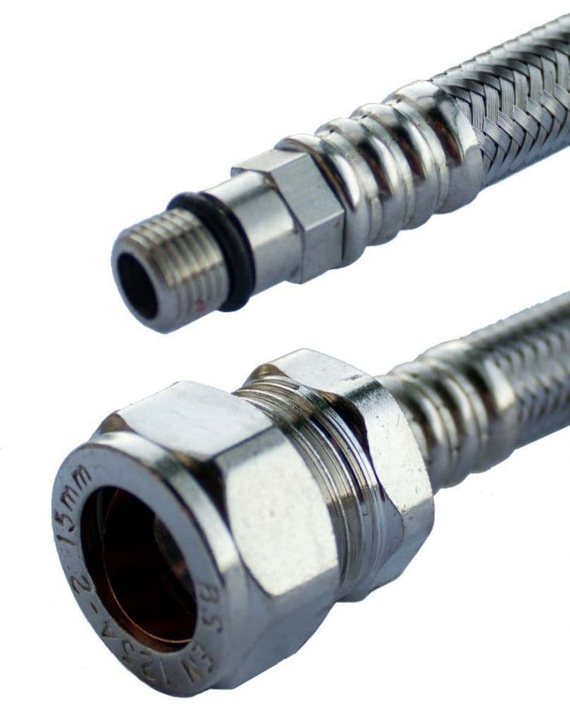 Oracstar Flexible Tap Connector - Pair - 15mm x 10mm x 30cm