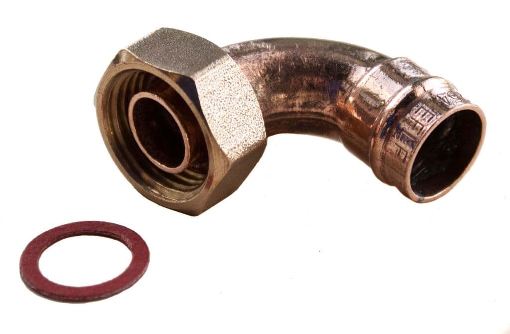 Oracstar Pre Soldered Angled Tap Connector - 15mm x 1/2" (Pack 2)