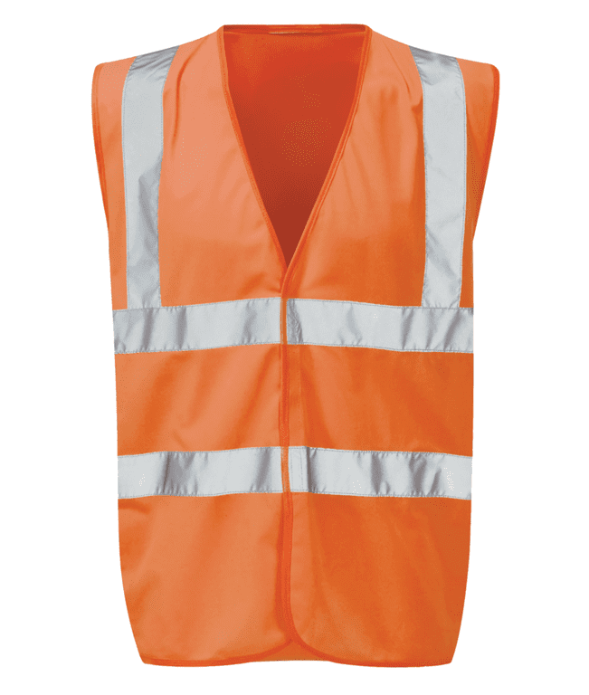 Orbit Black Knight Hi-Vis Waistcoat Orange - Medium