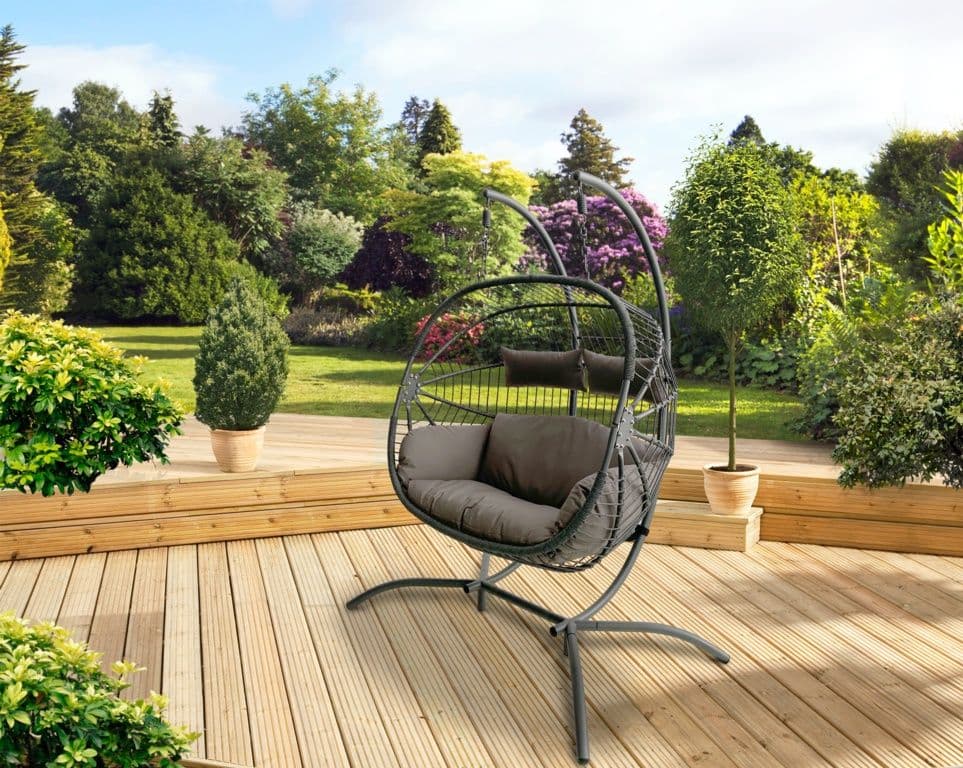 Pagoda Bali Folding Hanging Egg Chair - Double
