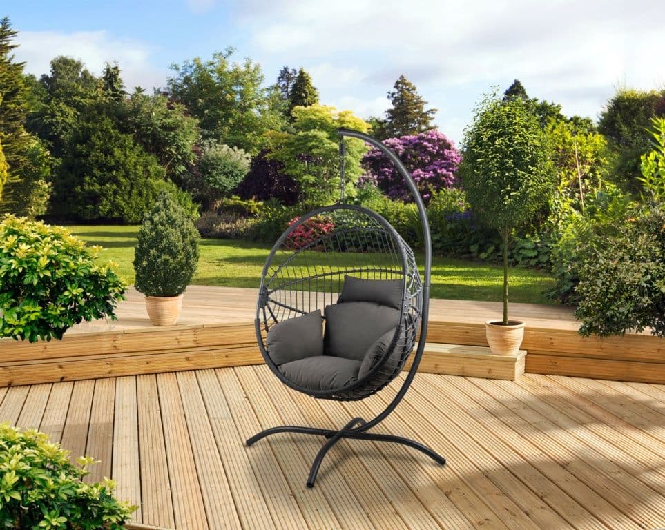 Pagoda Bali Folding Hanging Egg Chair - Single
