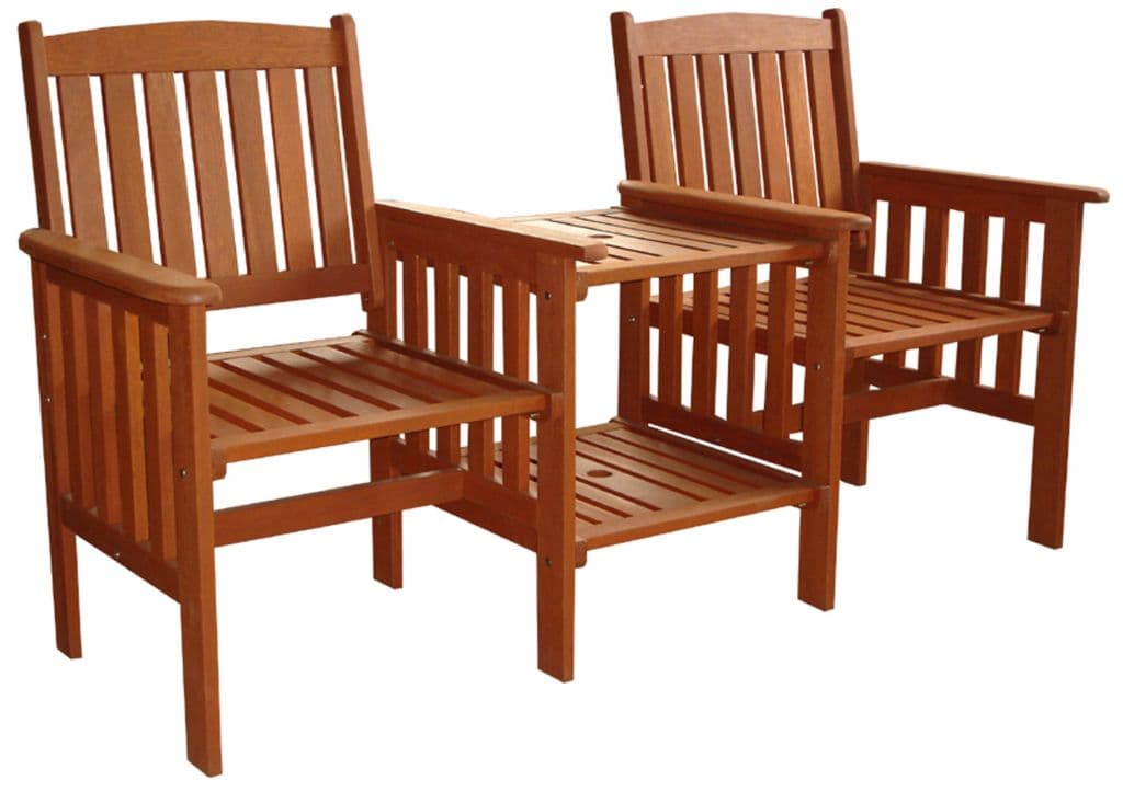 Pagoda Buckingham Wooden Companion Set - 2 seater
